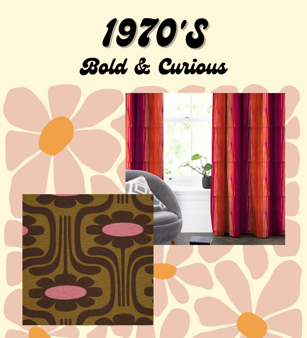 1970's blod curtain trends