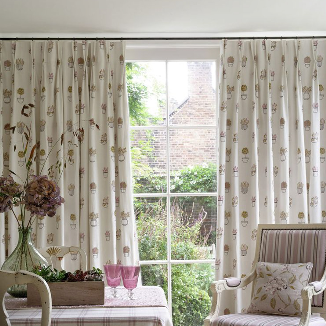 double pinch pleat made to measure curtains 